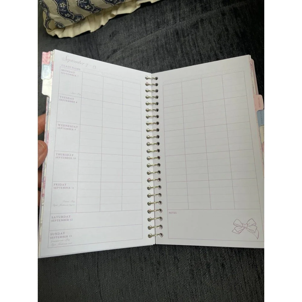 LoveShackFancy Yoobi Everblooming Rosettes Ditsy Monthly and Weekly Planner
